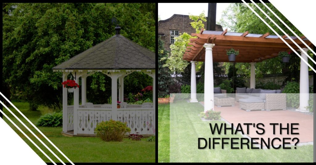 what is the difference between a gazebo and a pavilion
