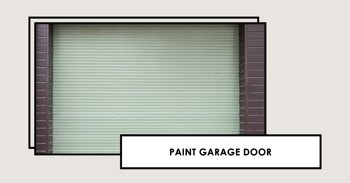 How to paint garage door My Garden And Patio