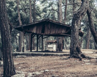 wooden gazebo