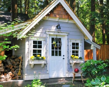 gazebo with shed