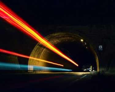 what should you do if you get a flat tire in a tunnel or on a bridge