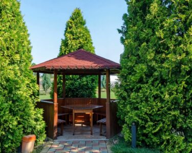 outdoor screened gazebo