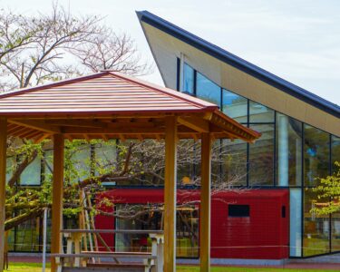 slanted roof gazebo