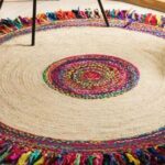 Enhance Your Outdoor Space: Durable Cotton Bohemian Round Rugs for High-Traffic Garden Areas