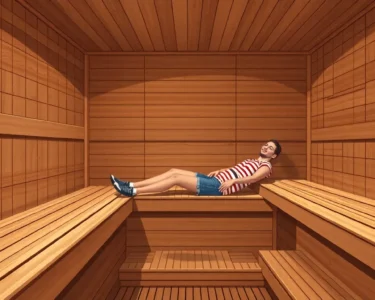 sauna benches