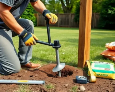how to set fence posts