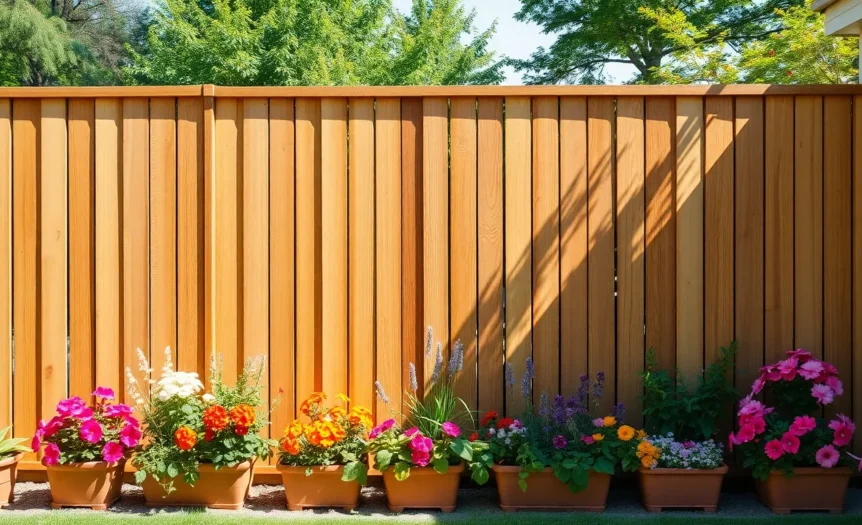 wood privacy fence ideas