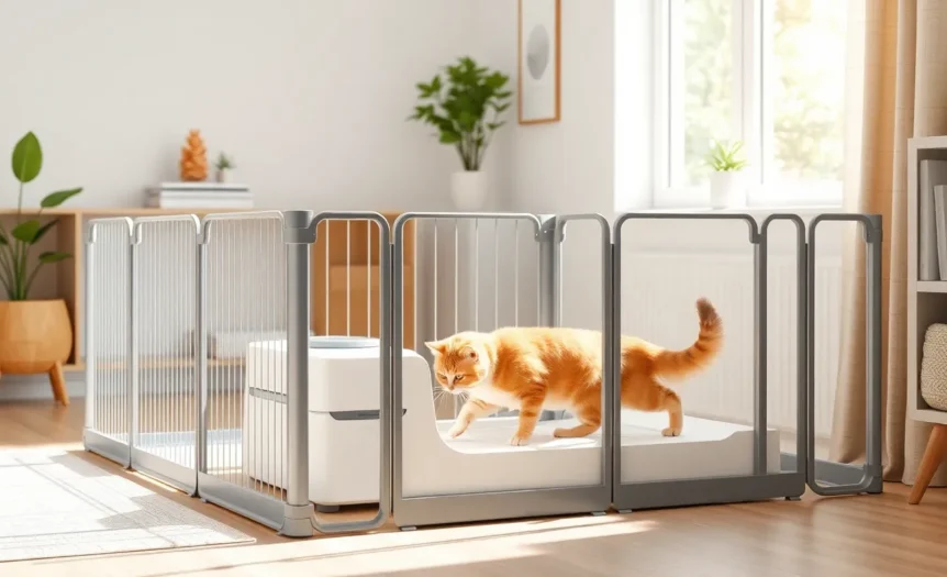litter robot fence