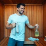 how to clean a sauna