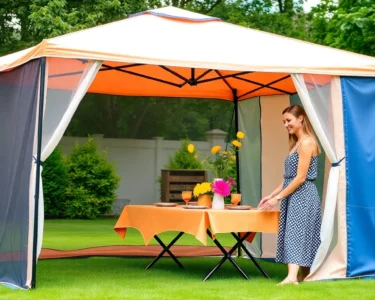pop up gazebo with sides